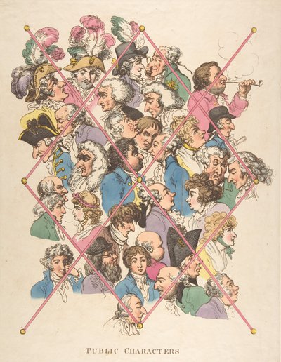 公の人物、1801 年 4 月 1 日、1801 年 4 月 1 日。 作： Thomas Rowlandson