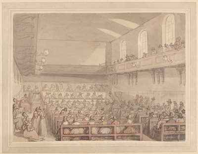 クエーカー教徒の集会 作： Thomas Rowlandson