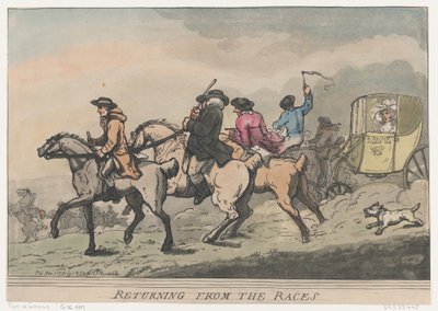 レースからの帰還、1791 年 12 月 1 日、1791 年 12 月 1 日。 作： Thomas Rowlandson