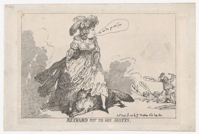 レイナード、1784 年 4 月 23 日、1784 年 4 月 23 日。 作： Thomas Rowlandson