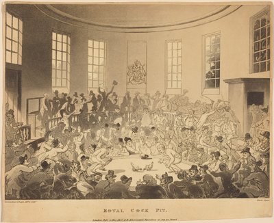 ロイヤル・コック・ピット 作： Thomas Rowlandson
