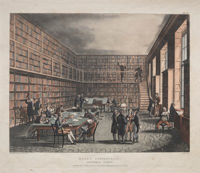 ロイヤル インスティテューション、アルベマール ストリート 作： Thomas Rowlandson