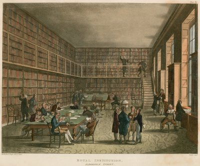 王立研究所、アルバマールストリート、ロンドン 作： Thomas Rowlandson