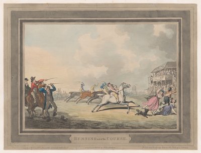 コースの実行、1799 年 1 月 1 日、1799 年 1 月 1 日。 作： Thomas Rowlandson