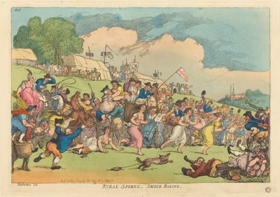 田舎のスポーツ。 スモック レーシング 作： Thomas Rowlandson