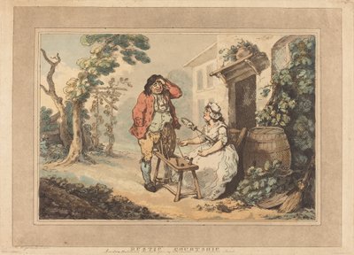 素朴な求愛 作： Thomas Rowlandson