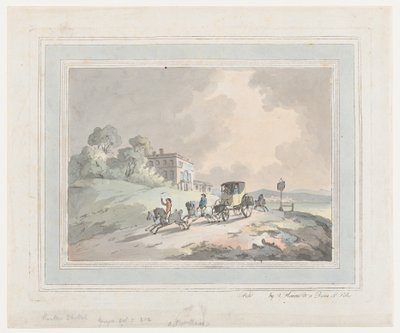 素朴なスケッチ、またはポストシェーズトラベリング、1785-99。、1785-99。 作： Thomas Rowlandson