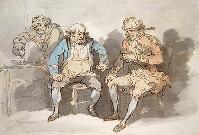 シー・アミューズメント（ペン＆インク、水彩、紙） 作： Thomas Rowlandson