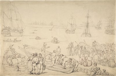 シーポート 作： Thomas Rowlandson