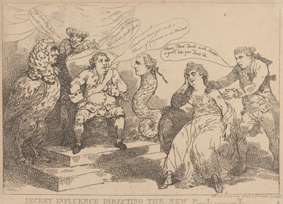 新議会を操る秘密の影響力 作： Thomas Rowlandson