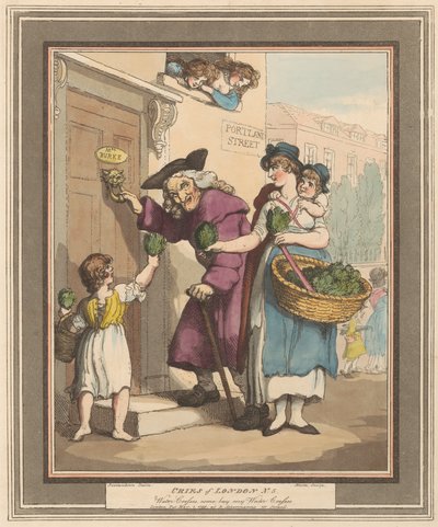 Kahdeksan sarja (5): Lontoon huudot 作： Thomas Rowlandson