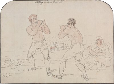 恋愛の喧嘩を収める 作： Thomas Rowlandson