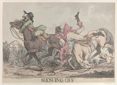 披露、1787 年 3 月 25 日、1787 年 3 月 25 日。 作： Thomas Rowlandson
