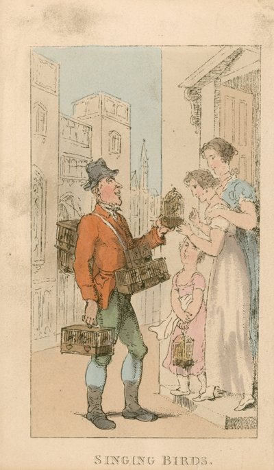 鳥のさえずり 作： Thomas Rowlandson