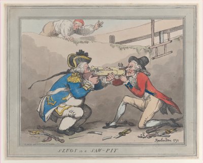 ソーピットのナメクジ、1791年10月28日、1791年10月28日。 作： Thomas Rowlandson