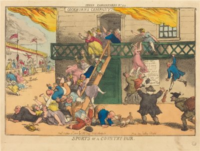 カントリーフェアのスポーツ 作： Thomas Rowlandson