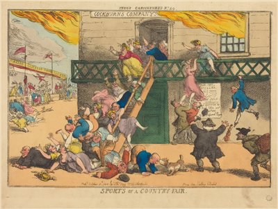 カントリーフェアのスポーツ 作： Thomas Rowlandson