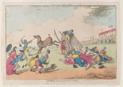スポーツ オブ カントリー フェア、第 1 部、1810 年 10 月 5 日、1810 年 10 月 5 日。 作： Thomas Rowlandson