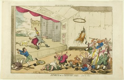 カントリー・フェアのスポーツ。第三部 作： Thomas Rowlandson