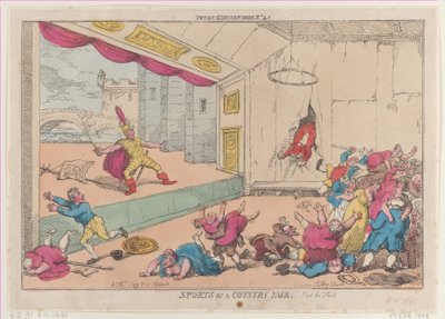 カントリー フェアのスポーツ、第 3 部、1810 年 10 月 5 日、1810 年 10 月 5 日。 作： Thomas Rowlandson