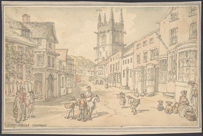 セント・オーステル、コーンウォール 作： Thomas Rowlandson