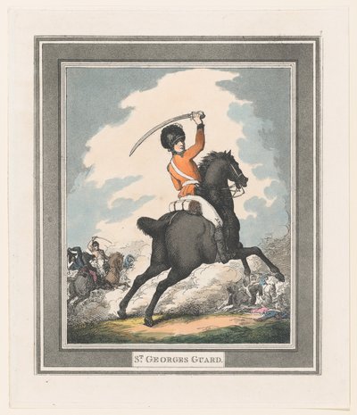 聖ジョージの衛兵、1798., 1798. 作： Thomas Rowlandson