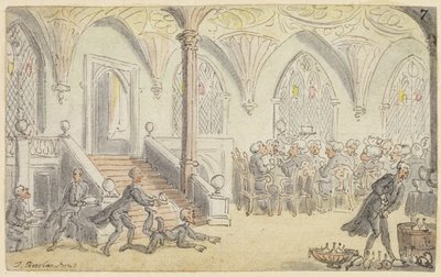 シンタックス博士のための研究は大学で楽しまれました 作： Thomas Rowlandson