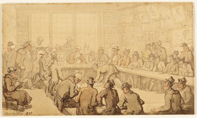 ブックオークションでシンタックス博士の勉強 作： Thomas Rowlandson