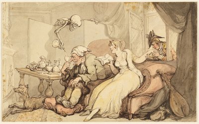新婚旅行の勉強 作： Thomas Rowlandson