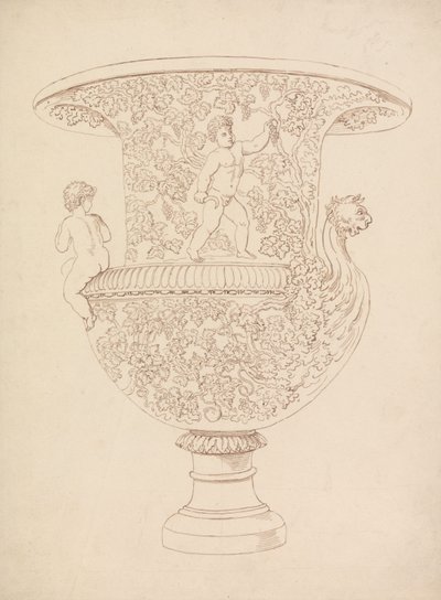 花瓶の習作 作： Thomas Rowlandson