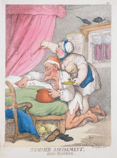 夏の娯楽。バグハンティング 作： Thomas Rowlandson