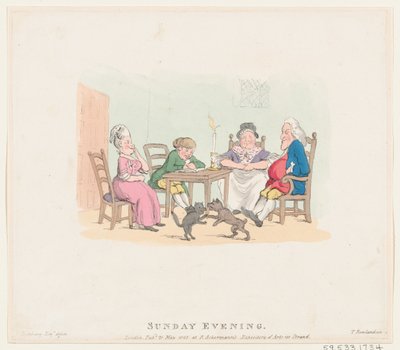 1803 年 5 月 21 日、日曜日の夕方、1803 年 5 月 21 日。 作： Thomas Rowlandson