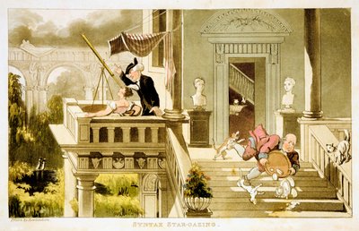 構文Star-gazing、c1815 作： Thomas Rowlandson
