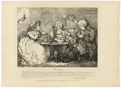 ボズウェルの『ヘブリディーズ諸島紀行』より「紅茶 作： Thomas Rowlandson