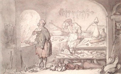 アルケミスト」（水彩・紙） 作： Thomas Rowlandson