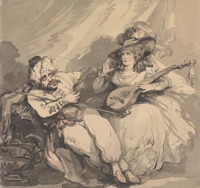 『情熱のトルコ人』 作： Thomas Rowlandson