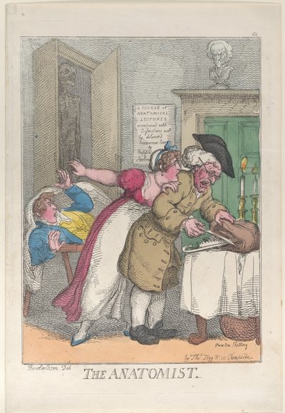 解剖学者、1811 年 3 月 12 日、1811 年 3 月 12 日。 作： Thomas Rowlandson
