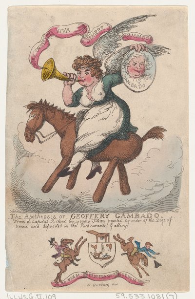 ジェフリー・ガンバドの神格化、1808., 1808. 作： Thomas Rowlandson