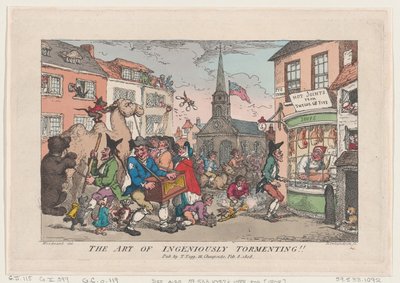 巧妙に苦しめる芸術、1808 年 2 月 8 日、1808 年 2 月 8 日。 作： Thomas Rowlandson