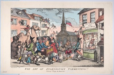 巧妙に苦しめる芸術、1808 年 2 月 8 日、1808 年 2 月 8 日。 作： Thomas Rowlandson