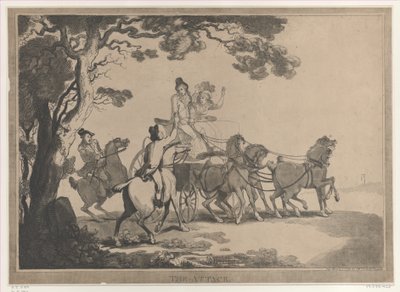 攻撃、1791 年 3 月 1 日、1791 年 3 月 1 日。 作： Thomas Rowlandson