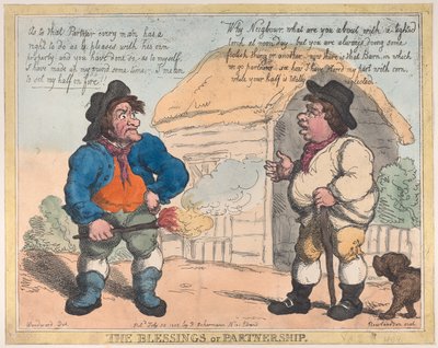 パートナーシップの祝福、1805 年 7 月 28 日、1805 年 7 月 28 日。 作： Thomas Rowlandson