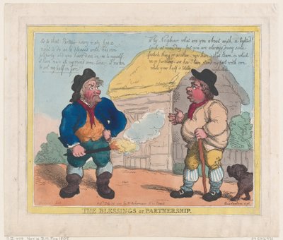 パートナーシップの祝福、1805 年 7 月 28 日、1805 年 7 月 28 日。 作： Thomas Rowlandson