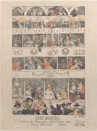 ボックス、1809 年 12 月 12 日、1809 年 12 月 12 日。 作： Thomas Rowlandson