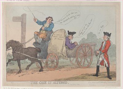 The Case Is Altered、[1784 年 4 月 29 日]、再発行。[1784 年 4 月 29 日]、再発行。 作： Thomas Rowlandson
