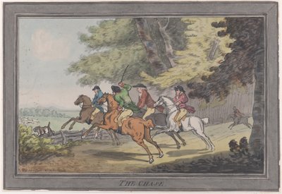 チェイス、1791 年 12 月 1 日、1791 年 12 月 1 日。 作： Thomas Rowlandson