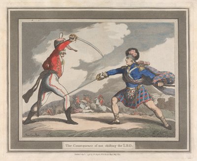 足を動かさなかった結果 作： Thomas Rowlandson