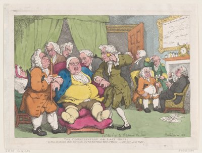 相談、または最後の希望、1808 年 6 月 30 日、1808 年 6 月 30 日。 作： Thomas Rowlandson