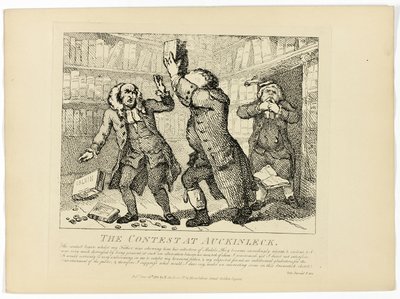 オーキンレックのコンテスト（ボズウェルの『ヘブリディーズ紀行』より 作： Thomas Rowlandson