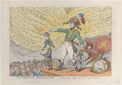 コルシカのミュンヒハウゼン - パリの若者をハミングする 1813年12月4日 1813年12月4日 作： Thomas Rowlandson